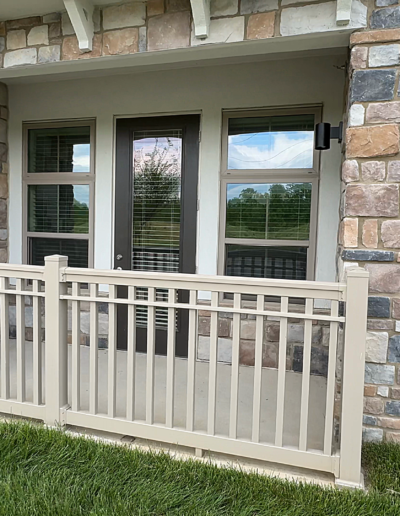 Railing System Installed On Porch