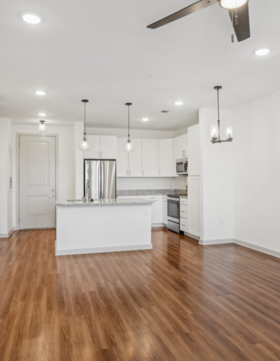 Modern Kitchen & Living Area